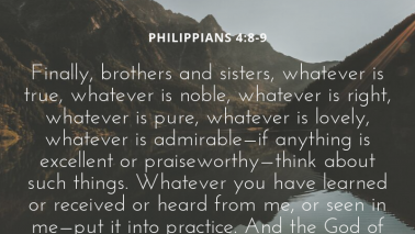 Philippians 4:8-9