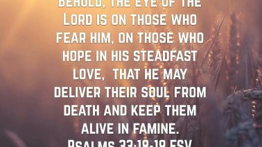 Psalms 33:18-19