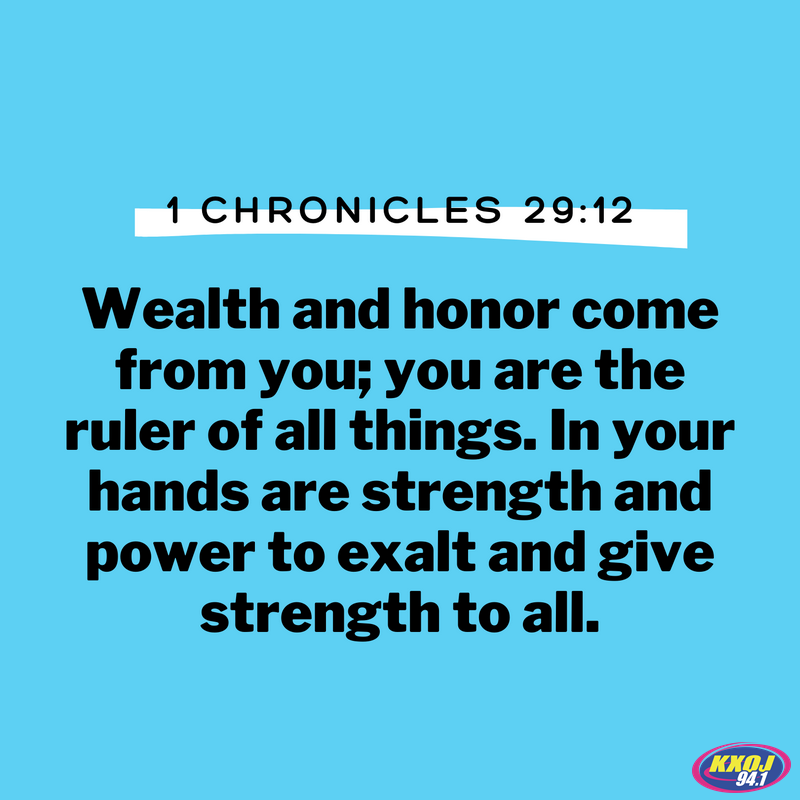 1 Chronicles 29:12