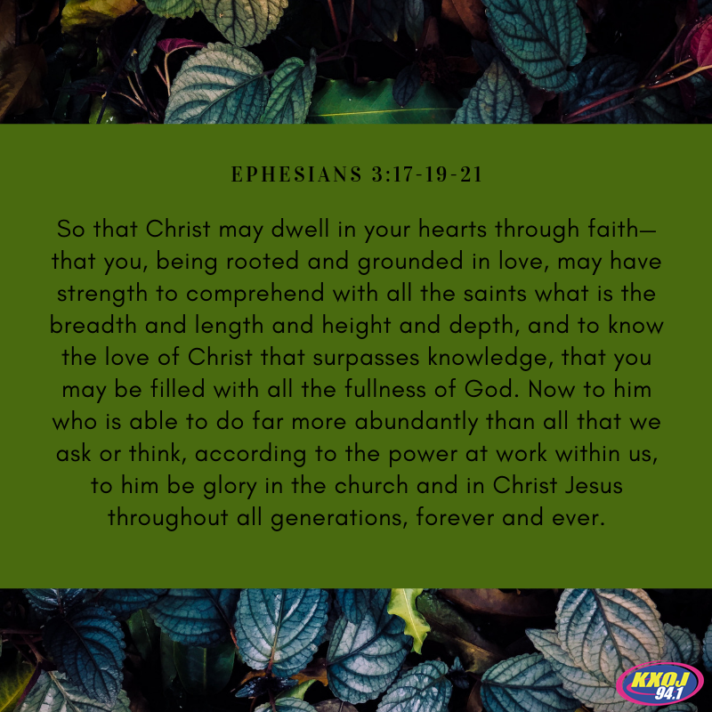 Ephesians 3:17-19-21