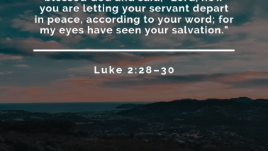 Luke 2:28-30        