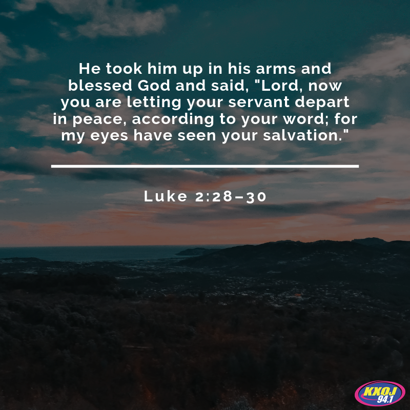 Luke 2:28-30        