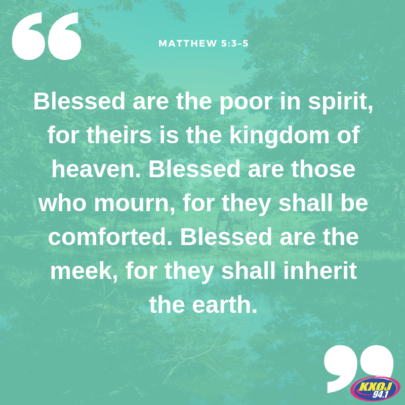 Matthew 5:3-5