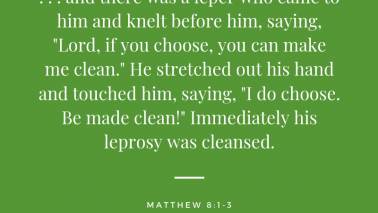 Matthew 8:1-3