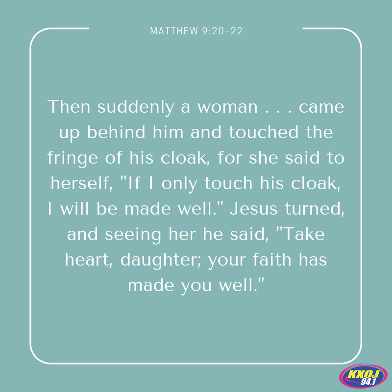 Matthew 9:20-22