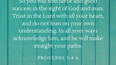 Proverbs 3:4-6