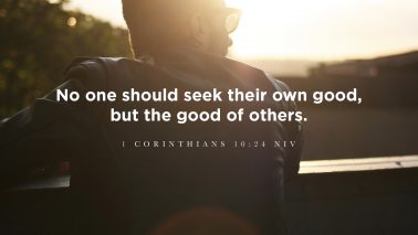 1 Corinthians 10:24